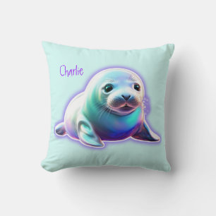 Baby Seal Throw Pillow