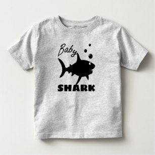 Baby Shark and Bubbles 2T 3T 4T 5T Boys Girls Toddler T-shirt