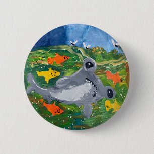 Baby Shark "Art by Kids" 2 Inch Round Button