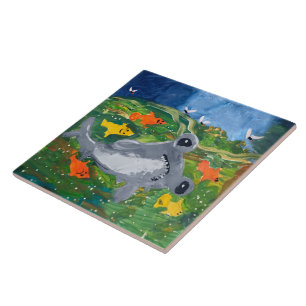 Baby Shark "Art by Kids" Tile