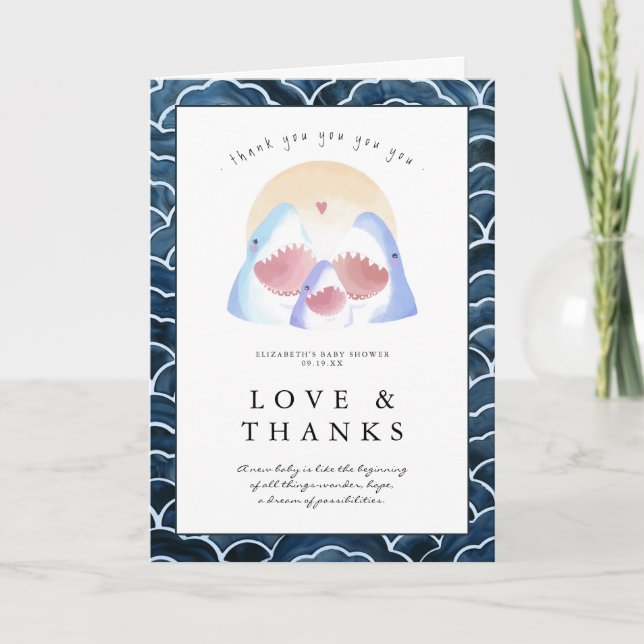 Baby Shark Doo | MERCI BABY SHOWER (Devant)