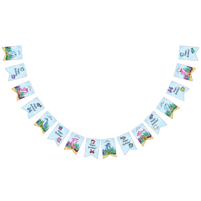 Baby Shark Gender Neutral Birthday Banner (All)