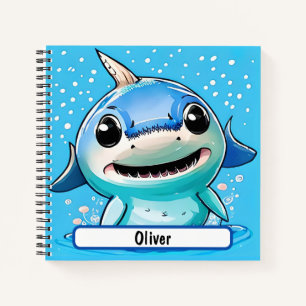 Baby Shark Notebook With Custom Nametag