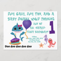 Baby Shark Personalized Birthday Party