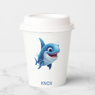 Baby Shark Personalized Birthday Party  Paper Cups