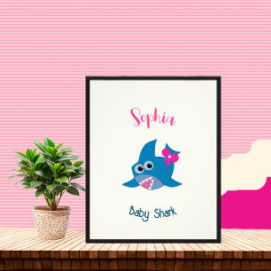 Baby shark photo print