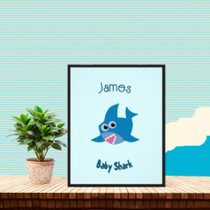 Baby shark photo print