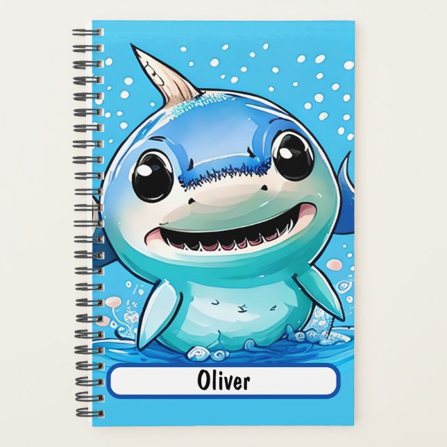Baby Shark Planner With Customizable Nametag (Front)
