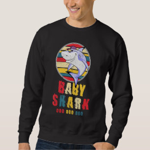 Baby Shark Vintage Retro Doo Doo For Baby For Girl Sweatshirt
