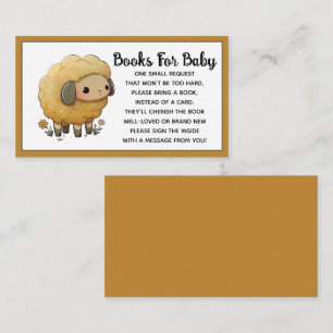 Baby Sheep Books for Baby Enclosure Card