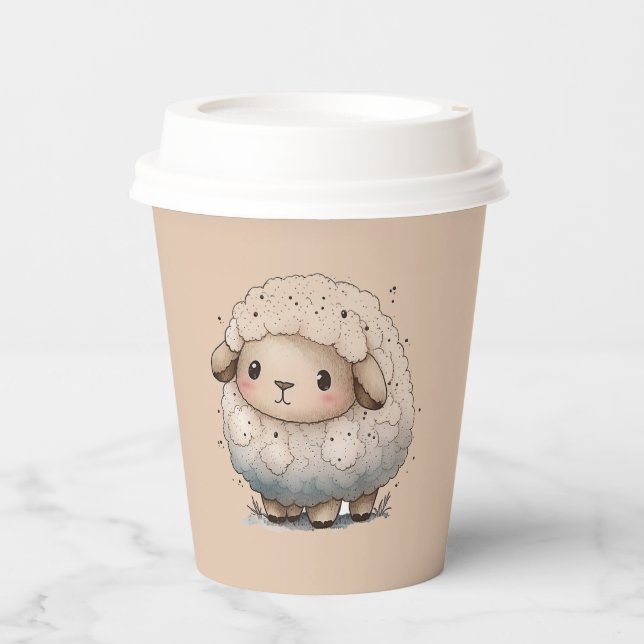 Baby Sheep  Paper Cups (Front)