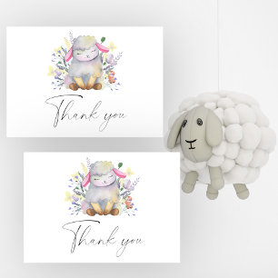 Baby Sheep - Thank You Card