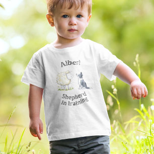 Baby shepherd, sheep and sheepdog Babygrow T-Shirt