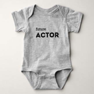 BABY SHIRT HEATHER GREY "FUTURE ACTOR"
