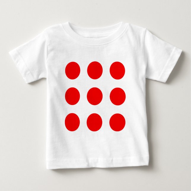 Baby Shirt with Red Polka-Dots (Front)