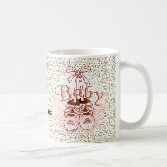 Baby Shoes Baby Girl  Mug (Right)