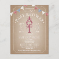 Baby shower à faible encombrement de la carte