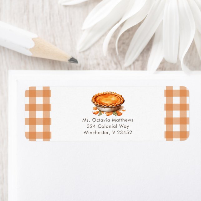 Baby shower à tarte Little Cutie Adresse de retour (En situation)