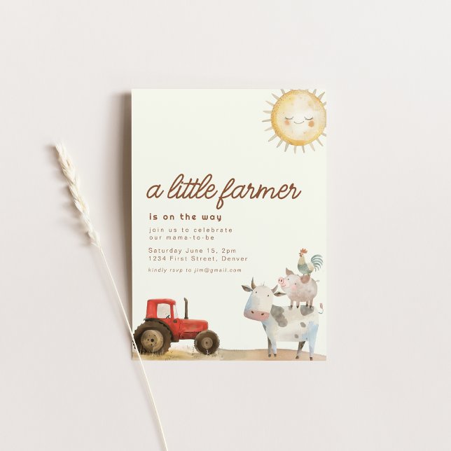 Baby shower à thème avec Animaux Invitation (Créateur téléchargé)