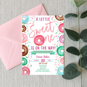 Baby shower à thème de Donut doux Invitation