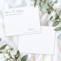Baby Shower Advice And Wishes Card