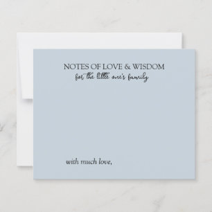 Baby Shower Advice Cards for New Parents