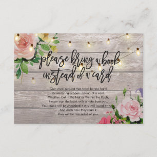 Baby shower Apportez un livre au lieu d'une carte