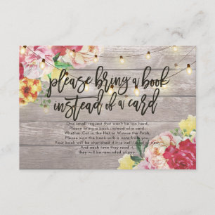 Baby shower Apportez un livre au lieu d'une carte