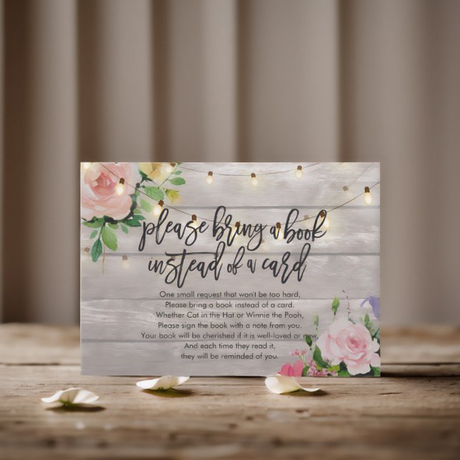 Baby shower Apportez un livre au lieu d'une carte (Créateur téléchargé)