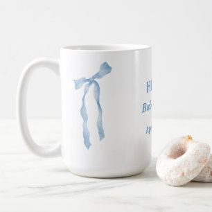 Baby shower arc bleu oh garçon mug