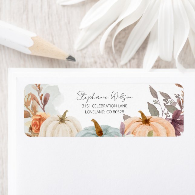 Baby shower Automne Un Petit Citrouille Adresse de (En situation)