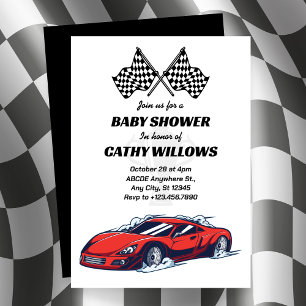 Baby shower automobile Invitation