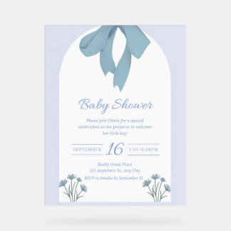 Baby shower Baby Blue Bow