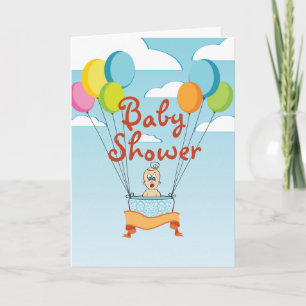 Baby Shower Balloons Invitation