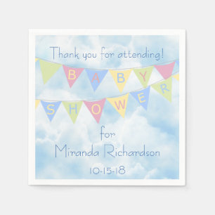 Baby Shower Banner Design Napkin