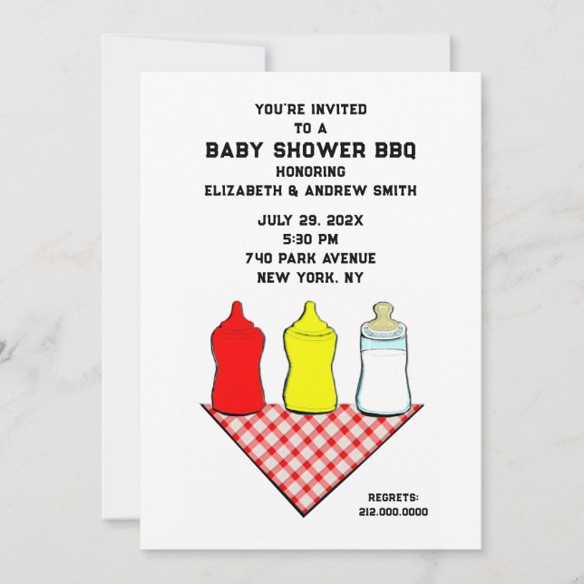 Baby Shower BBQ Invitation (Front)