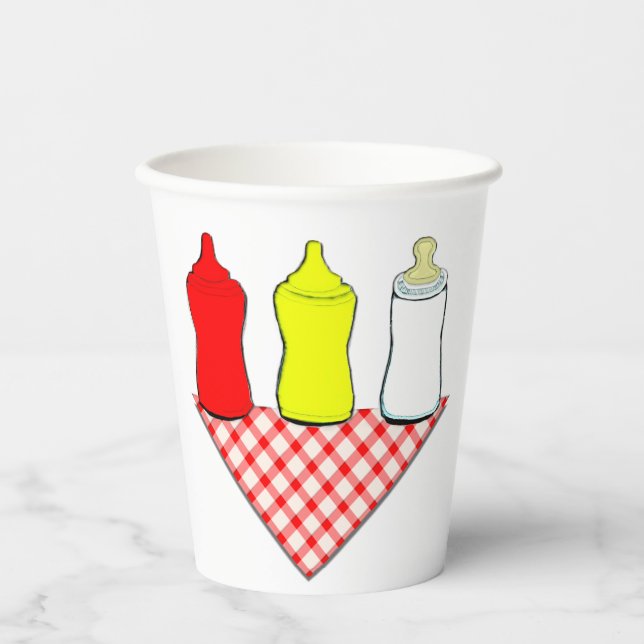 Baby Shower BBQ Paper Cups (Front)