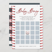 Baby Shower Bingo Card | Baseball