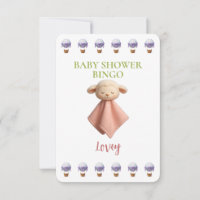 Baby Shower Bingo Card, Funny Game- Lovey
