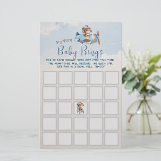 Baby shower bingo game