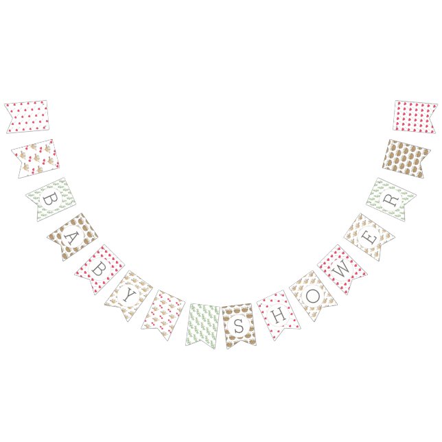 Baby Shower Birds Bunting Flags (All)