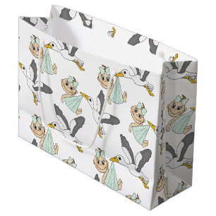 Baby Shower / Birth Gift Bag - Large, Glossy