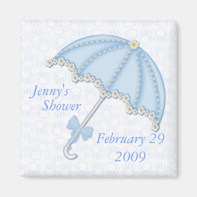 baby shower blue1, Jenny's , Shower, February 2... Magnet (Front)
