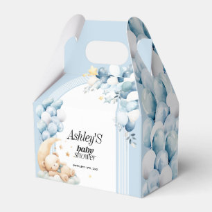 Baby Shower Blue Bears and Balloons Favour Box