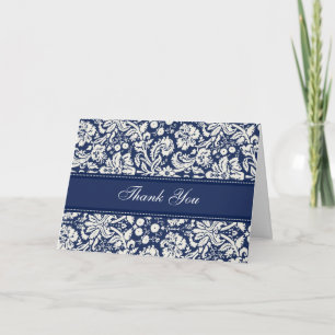 Baby shower Blue Damask Hostess Merci
