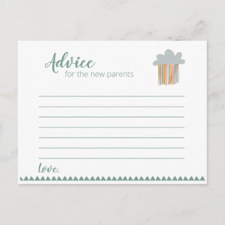 Baby shower Boho - Carte conseil