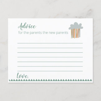 Baby shower Boho - Carte de conseil