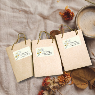 Baby shower boho fleur sauvage rustique