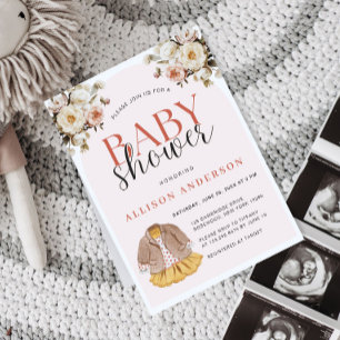 Baby Shower Boho Laundry Invitation