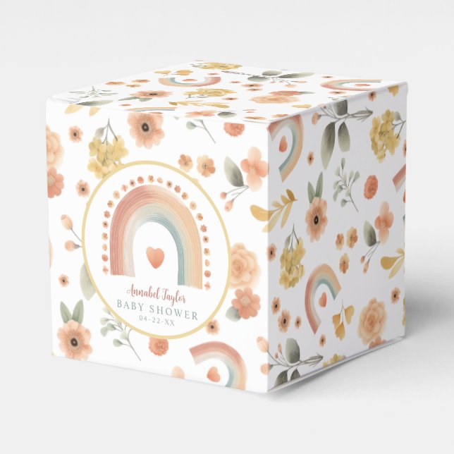 Baby shower Boho Rainbow Ballotins - Aquarelle (Verso)